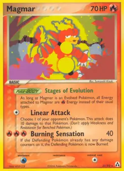 Pokémon-Karte Magmar 021/092