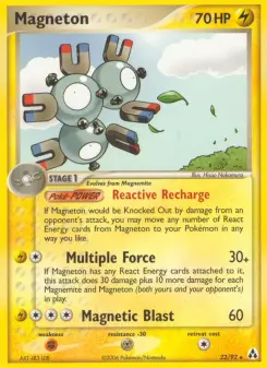 Pokémon-Karte Magneton 022/092