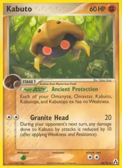 Pokémon-Karte Kabuto 036/092