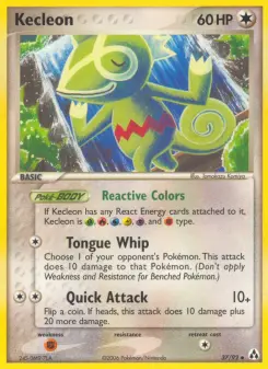Pokémon-Karte Kecleon 037/092