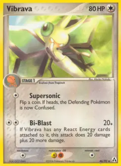 Pokémon-Karte Vibrava 046/092