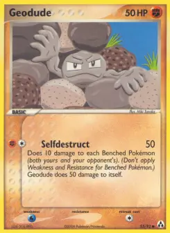 Pokémon-Karte Kleinstein 053/092
