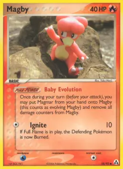 Pokémon-Karte Magby 058/092