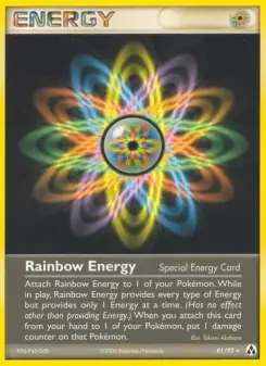 Pokémon-Karte Regenbogen Energie 081/092