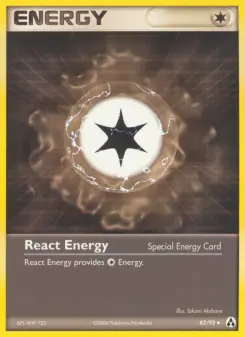 Pokémon-Karte Reaktions-Energie 082/092