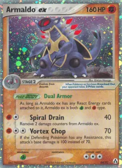 Pokémon-Karte Armaldo ex 084/092