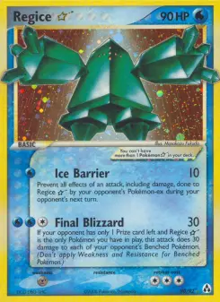 Pokémon-Karte Regice ☆ 090/092