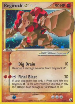 Pokémon-Karte Regirock ☆ 091/092