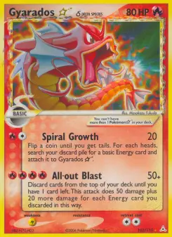 Pokémon-Karte Garados ☆ δ 102/110