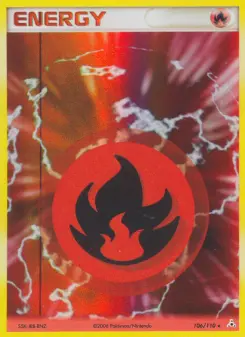 Pokémon-Karte Feuerenergie 106/110
