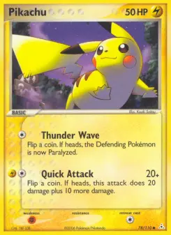 Pokémon-Karte Pikachu 078/110