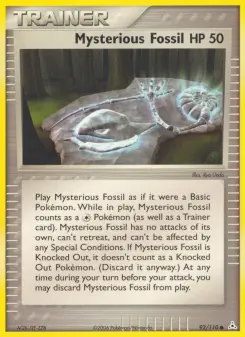 Pokémon-Karte Geheimnis-Fossil 092/110