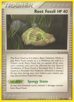 Pokémon-Karte Wurzelfossil 093/110