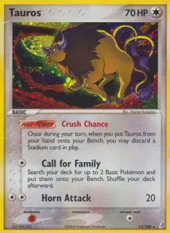 Pokémon-Karte Tauros 012/100