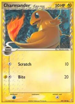Pokémon-Karte Glumanda 049/100