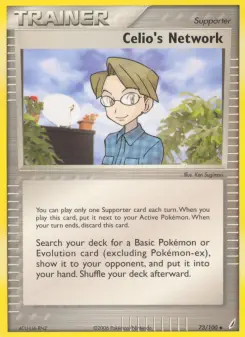 Pokémon-Karte Celios Netzwerk 073/100