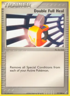 Pokémon-Karte Doppel Hyperheiler 077/100