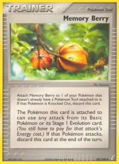Pokémon-Karte Erinnerungsbeere 080/100