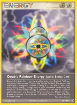 Pokémon-Karte Doppel-Regenbogen-Energie 088/100