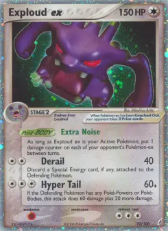 Pokémon-Karte Krawumms ex 092/100