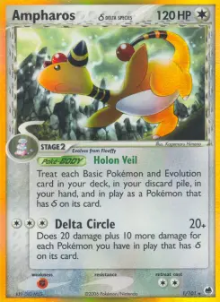 Pokémon-Karte Ampharos 001/101
