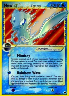 Pokémon-Karte Mew ☆ δ 101/101