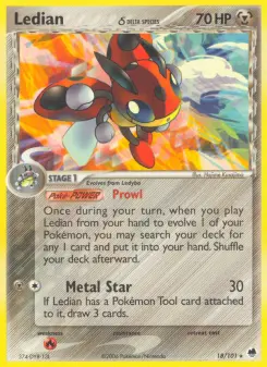 Pokémon-Karte Ledian 018/101