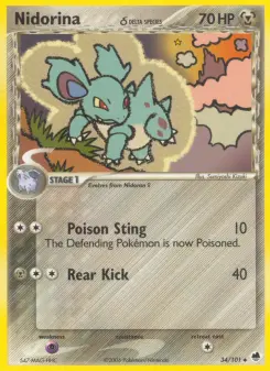 Pokémon-Karte Nidorina 034/101
