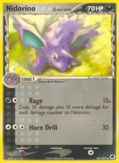 Pokémon-Karte Nidorino 035/101