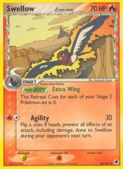 Pokémon-Karte Schwalboss 040/101