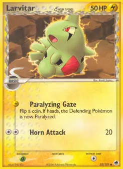 Pokémon-Karte Larvitar 052/101