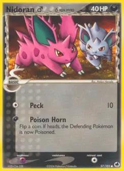 Pokémon-Karte Nidoran M 057/101