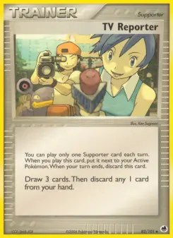 Pokémon-Karte TV Reporter 082/101