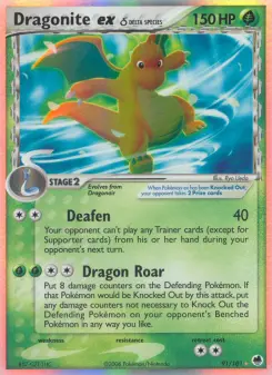 Pokémon-Karte Dragoran ex 091/101