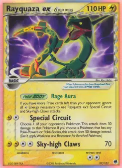 Pokémon-Karte Rayquaza ex 097/101
