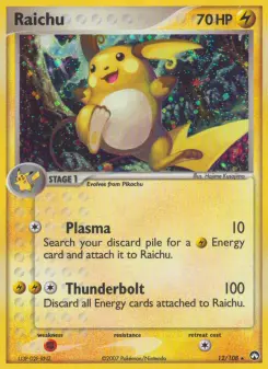 Pokémon-Karte Raichu 012/108