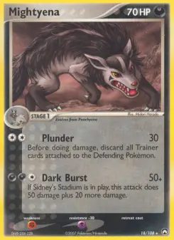 Pokémon-Karte Mightyena 018/108