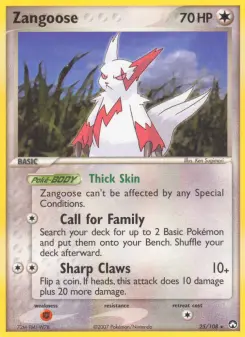 Pokémon-Karte Zangoose 025/108