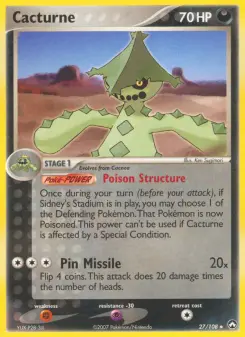 Pokémon-Karte Cacturne 027/108
