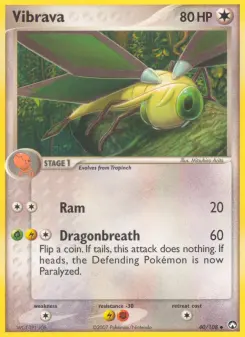 Pokémon-Karte Vibrava 040/108