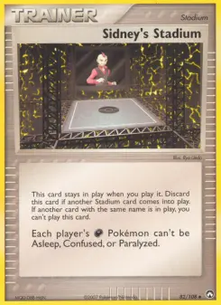 Pokémon-Karte Sidney's Stadium 082/108