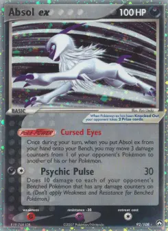 Pokémon-Karte Absol ex 092/108