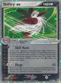 Pokémon-Karte Shiftry ex 097/108