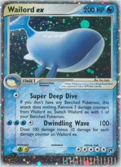 Pokémon-Karte Wailord ex 100/100