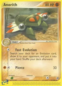 Pokémon-Karte Anorith 027/100