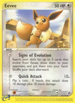Pokémon-Karte Evoli 063/100