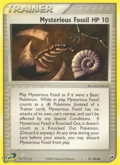 Pokémon-Karte Geheimnis-Fossil 091/100
