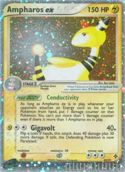 Pokémon-Karte Ampharos ex 089/097