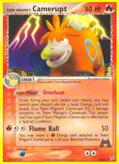 Pokémon-Karte Team Magmas Camerupt 019/095