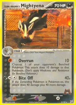 Pokémon-Karte Team Magmas Magnayen 021/095